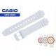  CASIO LRW-250 LRW-250H strap white glossy 12mm