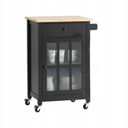  SoBuy FKW98-SCH kitchen trolley 63x46x88 cm black