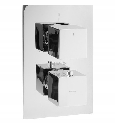 IPAX series concealed bath and shower fitting, chrome