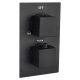 IPAX series concealed bathtub and shower fittings black