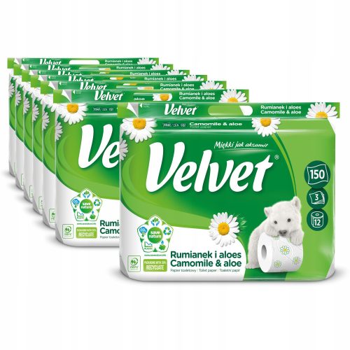 Toilet paper Toilet paper with velvet scent, 84 pieces.