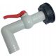 Valve MAUZER PLASTIC OUTLET 1'' TANK BARREL FAP, REDUCTION OF THE DRAIN