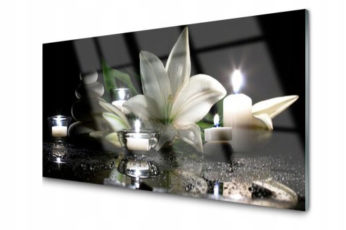 Glass panel 50 x 100 x 4 mm, tempered, polished, multi-colored glass