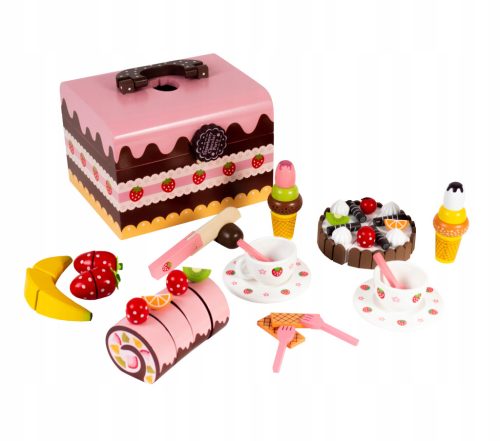  WOODEN CONFECTIONER'S BOX CAKES SWEETS