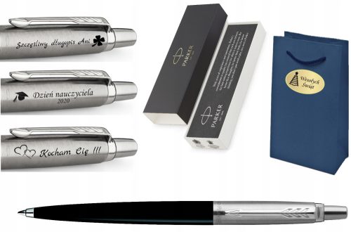  Parker Jotter Ballpoint Pen, Black and Silver