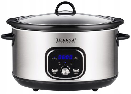  Transa Electronics SlowCooker Medium 4.5 l silver/gray 280 W