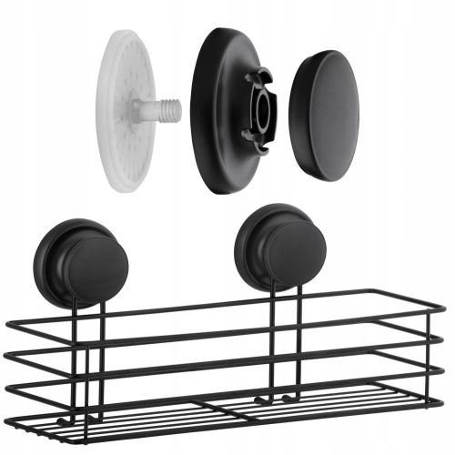 Yoka Home Gavi bathroom shelf 16x32 cm black