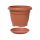  Prosperplast flowerpot, 40 cm x 40 x 31.5 cm, diameter 40 cm, plastic in brown and beige tones