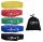  SET OF 5 MINI BANDS FABRIC FITNESS BANDS