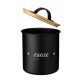 Food container Galicja Barri sugar container 0.9 l 11.8x15.2 cm black