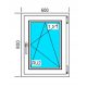 PVC WINDOW 600x800 RU WHITE, RIGHT