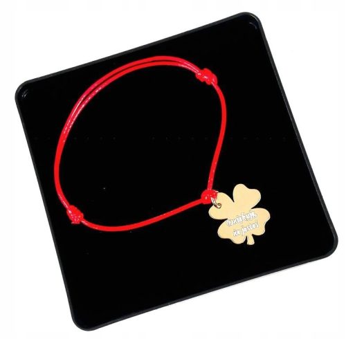  Clover bracelet gold plated ENGRAVING SILVER 925