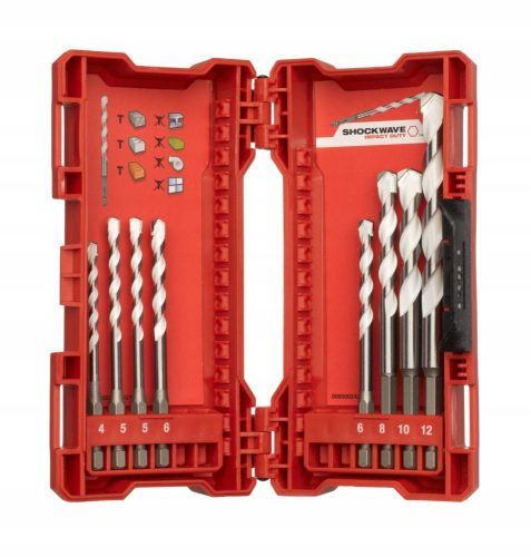  Milwaukee universal drill set 4932471112 4-12 mm 8 pcs.