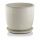 Pots and planters for outdoor and garden Polnix flowerpot 34 cm x 41 x 34 cm diameter 41 cm ceramic cream