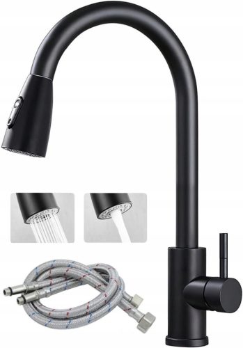 BLACK black kitchen faucet