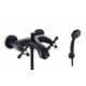 Wall-mounted bathtub and shower faucet ZXC Retro Black