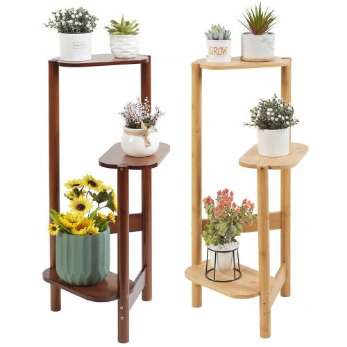  3-layer wooden flower stand, flower stand, 75 cm