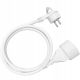 Orno single extension cable 1.5 m, 1 pc. sockets, white