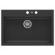 Moderno Buddy 60 single-bowl sink, black granite