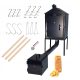  Complete Metal Smokehouse + Fish Hooks and Kindling