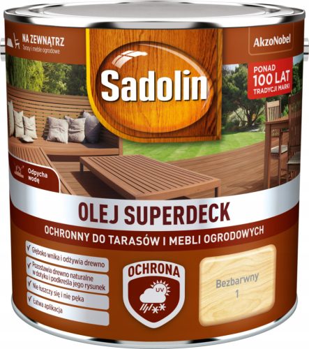 Sadolin Terrace Oil 2.5 l, colorless