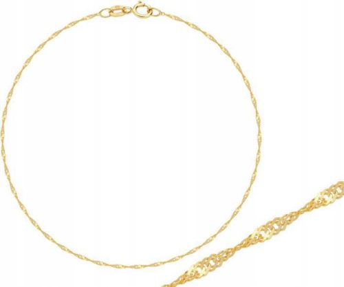  Gold Chain 333 Singapore Weave 45Cm