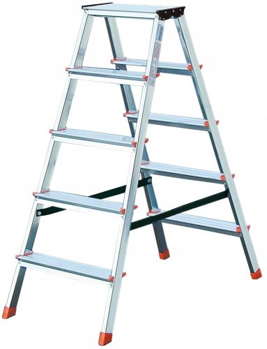 Krause ladder 2.65 m aluminum 2 x 5 up to 150 kg