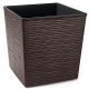  Lamela flowerpot, 30 cm x 30 x 31 cm, diameter 30 cm, plastic in brown and beige tones