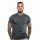  BREATHABLE SPORTS TRAINING SHIRT HIGH QUALITY GRAY - GymBeam L