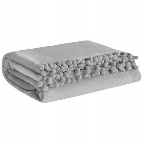 SOFT BLANKET PLUG SLEEVE FOR A Blanket made of Spod Igly i Nitki Polyester 150 cm x 200 cm in shades of grey