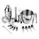 BARTENDER XXL SET FOR DRINKS SHAKER 16 pieces 750 ml