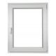 PVC window 50 x 70 / 500 x 700 RU white