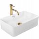  Rea Berta rectangular countertop washbasin