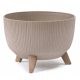  Flowerpot Lamela 29 cm x 29 x 18.3 cm diameter 29.2 cm plastic cream