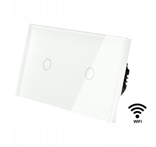 Double touch switch, flush-mounted Indual white MT-1G1-WIFI+MT-1G1-WIFI-157-W