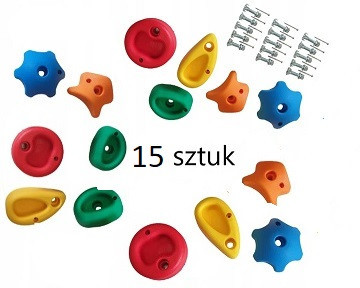 GRIPS CLIMBING STONES WITH SCREWS 15 PIECES XL