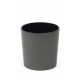  Lamela flowerpot, 25 cm x 25 x 25.5 cm, diameter 25 cm, plastic in grey and silver