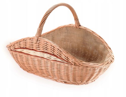 Wooden basket made of wickerwork. World made of wickerwork