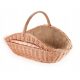 Wooden basket made of wickerwork. World made of wickerwork