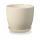 Polnix flowerpot 18 cm x 20 x 18 cm diameter 20 cm ceramic cream