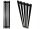  DECORATIVE RADIATOR DECO PANEL 180x37 BLACK MATT STRUCTURE 720W