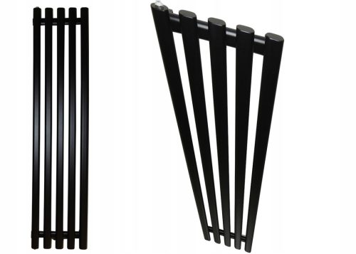  DECORATIVE RADIATOR DECO PANEL 180x37 BLACK MATT STRUCTURE 720W