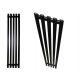  DECORATIVE RADIATOR DECO PANEL 180x37 BLACK MATT STRUCTURE 720W