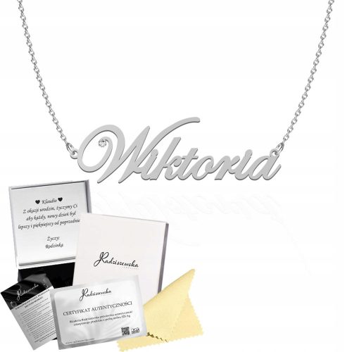  Necklace with the name VIKTORIA silver BOARD GAME