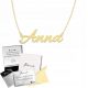  Necklace With Name Anna Silver Plaque