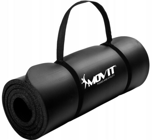  Movit Exercise Mat 190cm x 60cm Black