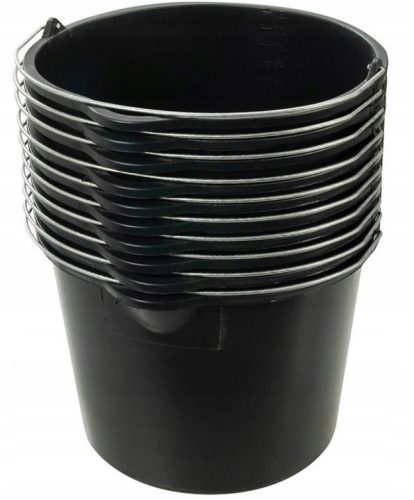 Plastic bucket 16 liters with funnel, 16-liter division