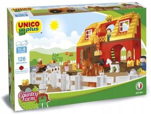  Farm Horse Stable Farm 126 pieces UNICO 8557