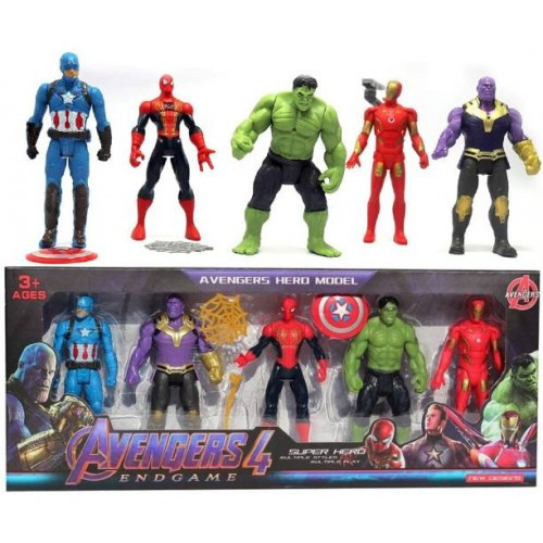  AVENGERS-SET FROM EISENFIGUREN TANOS SPIDERMAN HULK