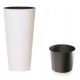  Prosperplast flowerpot 20 cm x 20 x 38.1 cm diameter 20 cm plastic white